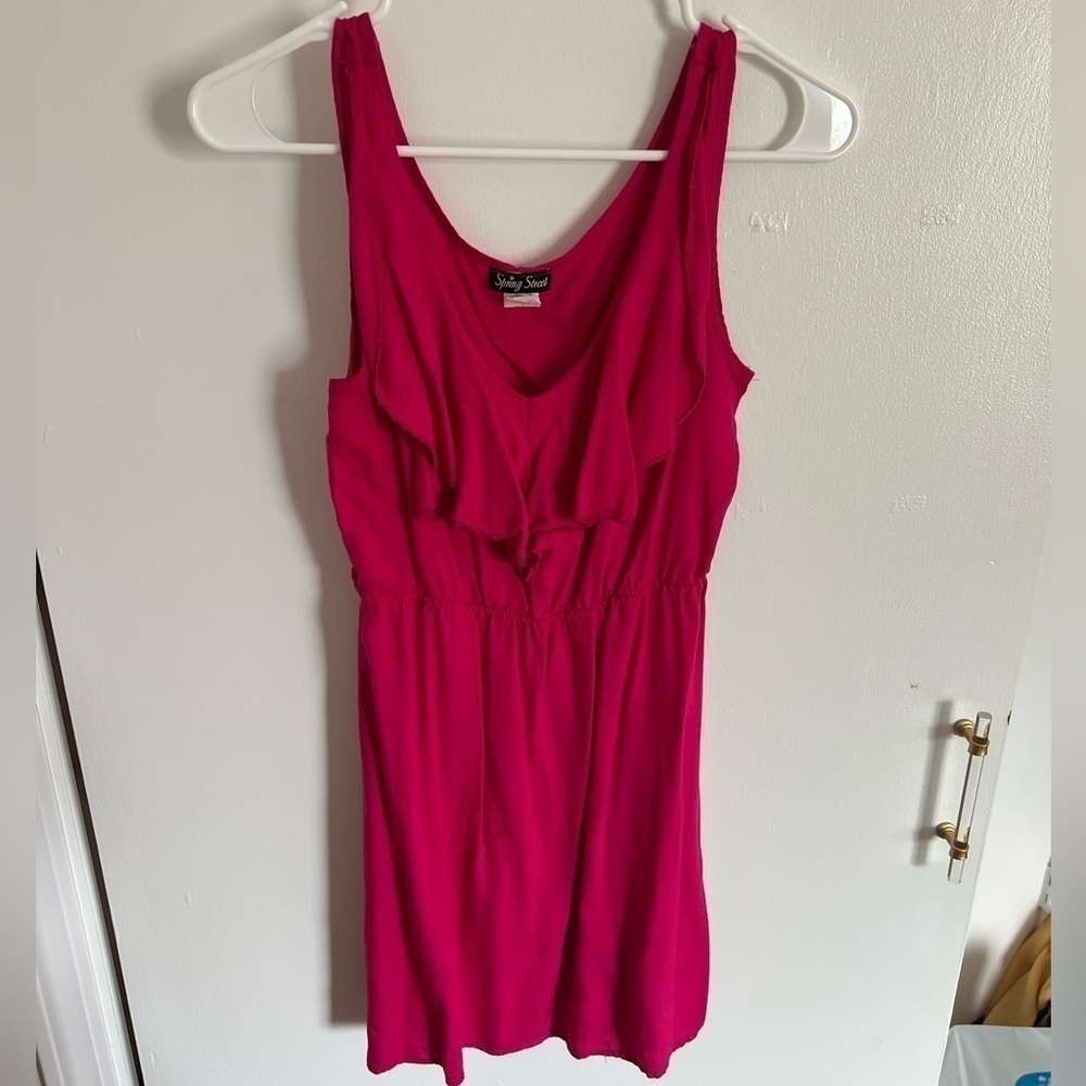 Small SPRING Street Hot Pink Sleeveless Dress